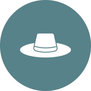 Şapka, plaj, ikon vektör görüntüsü. Yaz & Tatilleri için kullanılabilir. Mobil uygulamalar, web uygulamaları ve yazdırma ortamları için elverişli.