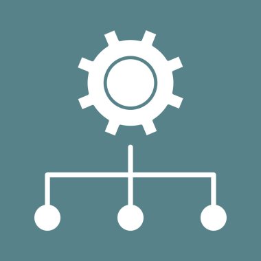 Hiyerarşi, yönetim, ayar simgesi vektör görüntüsü. Seo & web için de kullanılabilir. Web uygulamalarında, mobil uygulamalarda ve yazdırma ortamlarında kullanılabilir.