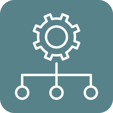 Hiyerarşi, yönetim, ayar simgesi vektör görüntüsü. Seo & web için de kullanılabilir. Web uygulamalarında, mobil uygulamalarda ve yazdırma ortamlarında kullanılabilir.