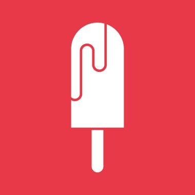 Dondurma Simgesi vektör görüntüsü. Yaz & Tatilleri için kullanılabilir. Mobil uygulamalar, web uygulamaları ve yazdırma ortamları için elverişli.