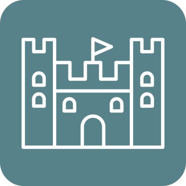 Kum Kalesi vektör görüntüsü. Yaz & Tatilleri için kullanılabilir. Mobil uygulamalar, web uygulamaları ve yazdırma ortamları için elverişli.