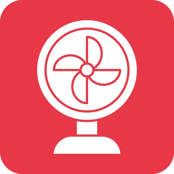 Ventilator Cool Luft Icon Vektor Bild Kann Für Sommer Ferien — Stockvektor