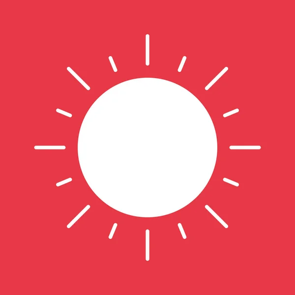 Sun Icon Vektorbild Kann Für Sommer Ferien Verwendet Werden Geeignet — Stockvektor