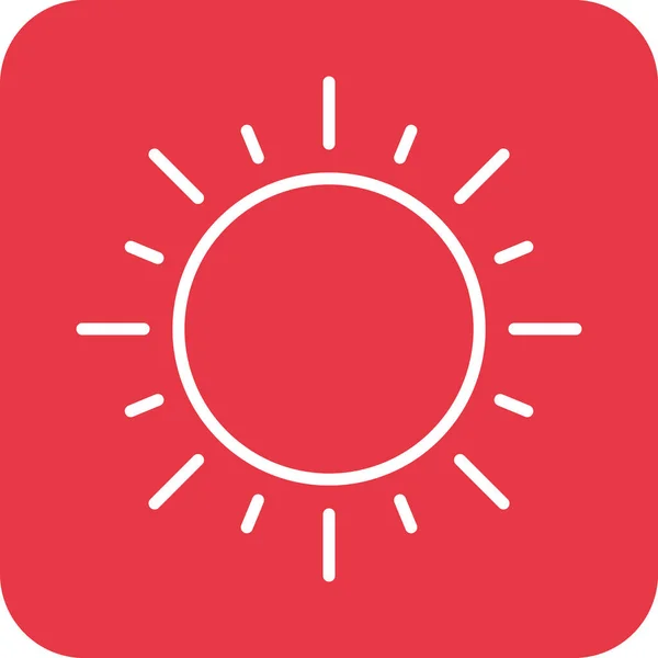 Imagen Vectorial Sun Icon Puede Utilizar Para Verano Vacaciones Adecuado — Archivo Imágenes Vectoriales