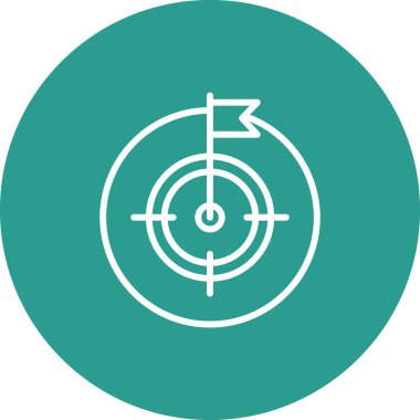 Hedef al, amaç, hedef simge vektör görüntüsü. Web pazarlama için de kullanılabilir. Web uygulamalarında, mobil uygulamalarda ve yazdırma ortamlarında kullanılabilir.