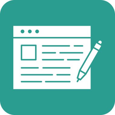 Günlük, günlük, makale, içerik simgesi vektör resmi. Bankacılık ve finans için de kullanılabilir. Web uygulamalarında, mobil uygulamalarda ve yazdırma ortamlarında kullanılabilir.