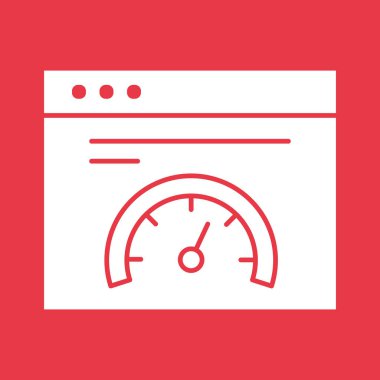 Tarayıcı, hız, gösterge paneli ikon vektör resmi. Bankacılık ve finans için de kullanılabilir. Web uygulamalarında, mobil uygulamalarda ve yazdırma ortamlarında kullanılabilir.