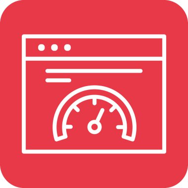 Tarayıcı, hız, gösterge paneli ikon vektör resmi. Bankacılık ve finans için de kullanılabilir. Web uygulamalarında, mobil uygulamalarda ve yazdırma ortamlarında kullanılabilir.