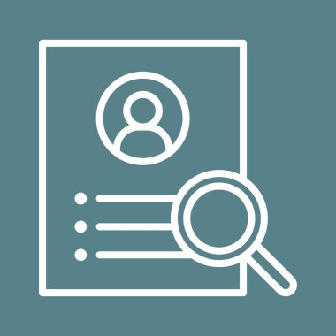 Aday, özgeçmiş, işçi, ikon vektör görüntüsünü ara. Siber güvenlik için de kullanılabilir. Web uygulamalarında, mobil uygulamalarda ve yazdırma ortamlarında kullanılabilir.