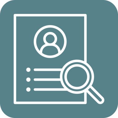 Aday, özgeçmiş, işçi, ikon vektör görüntüsünü ara. Siber güvenlik için de kullanılabilir. Web uygulamalarında, mobil uygulamalarda ve yazdırma ortamlarında kullanılabilir.