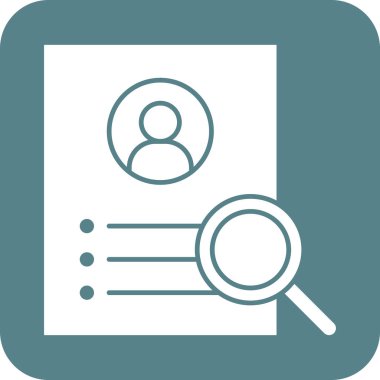 Aday, özgeçmiş, işçi, ikon vektör görüntüsünü ara. Siber güvenlik için de kullanılabilir. Web uygulamalarında, mobil uygulamalarda ve yazdırma ortamlarında kullanılabilir.