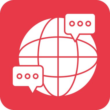 Sohbet, diyalog, uluslararası ikon vektör görüntüsü. Siber güvenlik için de kullanılabilir. Web uygulamalarında, mobil uygulamalarda ve yazdırma ortamlarında kullanılabilir.