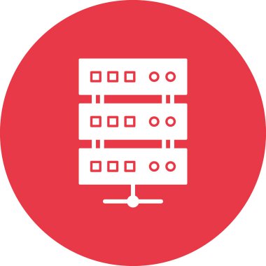 Bulut, sunucu, depolama ikonu vektör görüntüsü. Bankacılık ve finans için de kullanılabilir. Web uygulamalarında, mobil uygulamalarda ve yazdırma ortamlarında kullanılabilir.