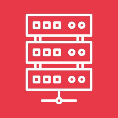 Bulut, sunucu, depolama ikonu vektör görüntüsü. Bankacılık ve finans için de kullanılabilir. Web uygulamalarında, mobil uygulamalarda ve yazdırma ortamlarında kullanılabilir.