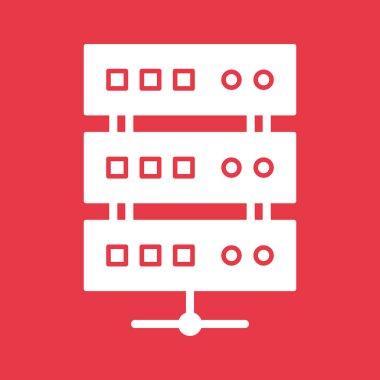 Bulut, sunucu, depolama ikonu vektör görüntüsü. Bankacılık ve finans için de kullanılabilir. Web uygulamalarında, mobil uygulamalarda ve yazdırma ortamlarında kullanılabilir.