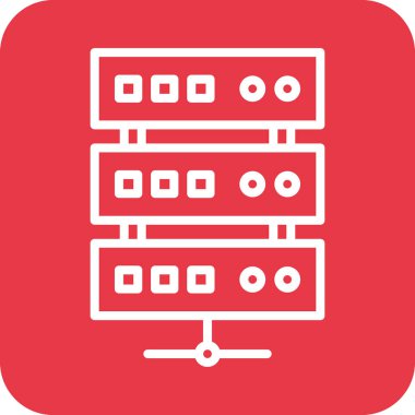 Bulut, sunucu, depolama ikonu vektör görüntüsü. Bankacılık ve finans için de kullanılabilir. Web uygulamalarında, mobil uygulamalarda ve yazdırma ortamlarında kullanılabilir.