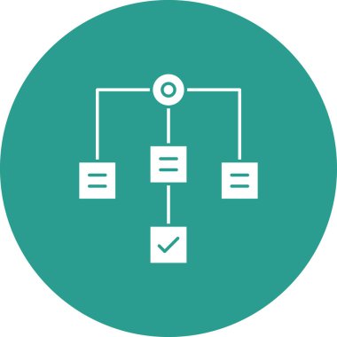 Tamamdır, uygulama, iş akışı ikon vektör görüntüsü. Siber güvenlik için de kullanılabilir. Web uygulamalarında, mobil uygulamalarda ve yazdırma ortamlarında kullanılabilir.
