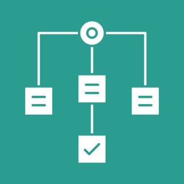 Tamamdır, uygulama, iş akışı ikon vektör görüntüsü. Siber güvenlik için de kullanılabilir. Web uygulamalarında, mobil uygulamalarda ve yazdırma ortamlarında kullanılabilir.