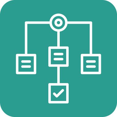 Tamamdır, uygulama, iş akışı ikon vektör görüntüsü. Siber güvenlik için de kullanılabilir. Web uygulamalarında, mobil uygulamalarda ve yazdırma ortamlarında kullanılabilir.