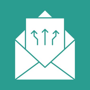 E- posta, pazarlama, promosyon, abonelik ikonu vektör resmi. Web pazarlama için de kullanılabilir. Web uygulamalarında, mobil uygulamalarda ve yazdırma ortamlarında kullanılabilir.