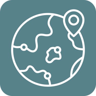 Uluslararası Seo, yerel ikon vektör görüntüsü. Web pazarlama için de kullanılabilir. Web uygulamalarında, mobil uygulamalarda ve yazdırma ortamlarında kullanılabilir.