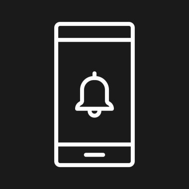 Mobil, bilgilendirme, mesaj ikonu vektör görüntüsü. Siber güvenlik için de kullanılabilir. Web uygulamalarında, mobil uygulamalarda ve yazdırma ortamlarında kullanılabilir.