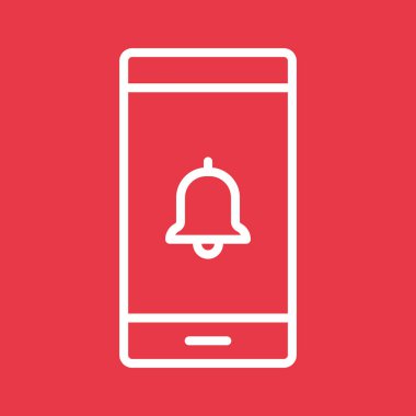 Mobil, bilgilendirme, mesaj ikonu vektör görüntüsü. Siber güvenlik için de kullanılabilir. Web uygulamalarında, mobil uygulamalarda ve yazdırma ortamlarında kullanılabilir.