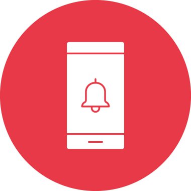 Mobil, bilgilendirme, mesaj ikonu vektör görüntüsü. Siber güvenlik için de kullanılabilir. Web uygulamalarında, mobil uygulamalarda ve yazdırma ortamlarında kullanılabilir.