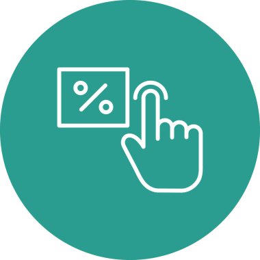 Tıklama başına ödeme, tıklama, el, tıklama, ikon vektör resmi. Web pazarlama için de kullanılabilir. Web uygulamalarında, mobil uygulamalarda ve yazdırma ortamlarında kullanılabilir.