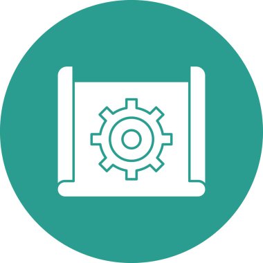 Planlama, uygulama, iş akışı ikon vektör görüntüsü. Siber güvenlik için de kullanılabilir. Web uygulamalarında, mobil uygulamalarda ve yazdırma ortamlarında kullanılabilir.