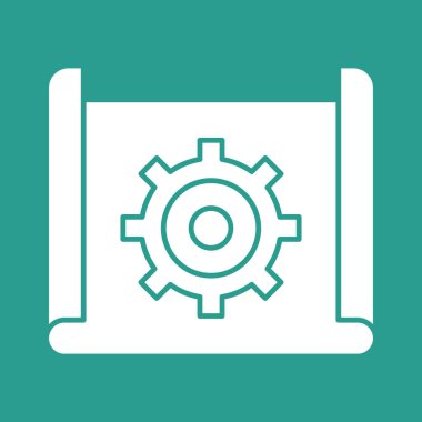 Planlama, uygulama, iş akışı ikon vektör görüntüsü. Siber güvenlik için de kullanılabilir. Web uygulamalarında, mobil uygulamalarda ve yazdırma ortamlarında kullanılabilir.