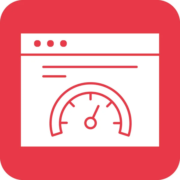 Browser Viteza Imaginea Vectorială Pictogramei Tabloului Bord Asemenea Poate Folosit — Vector de stoc
