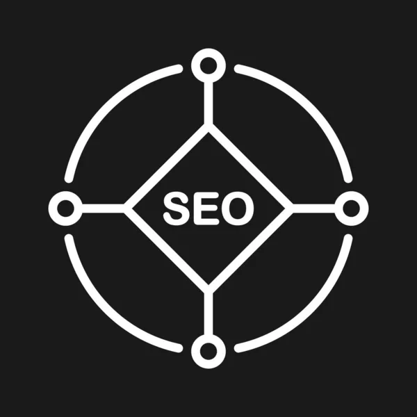 Marketing Suchmaschine Seo Icon Vektor Image Kann Auch Für Webmarketing — Stockvektor