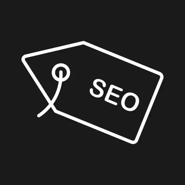 Seo Tag Websymbol Vektorbild Kann Auch Für Webmarketing Verwendet Werden — Stockvektor