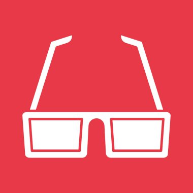 3D gözlükler, gözlükler, plaj ikonu vektör görüntüsü. Yaz & Tatilleri için kullanılabilir. Mobil uygulamalar, web uygulamaları ve yazdırma ortamları için elverişli.