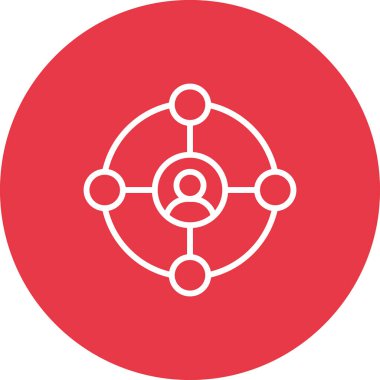 Bağlantı, pazarlama, ağ simgesi vektör görüntüsü. Seo & web için de kullanılabilir. Web uygulamalarında, mobil uygulamalarda ve yazdırma ortamlarında kullanılabilir.