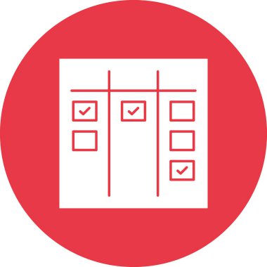 Çevik, tahta, yineleme, kargaşa, görevler, tamamlanmış ikon vektör görüntüsü. Proje yönetimi için de kullanılabilir. Web uygulamalarında, mobil uygulamalarda ve yazdırma ortamlarında kullanılabilir.