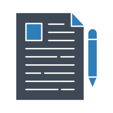 Makale, blog, blog ikonu vektör resmi. Seo & web için de kullanılabilir. Web uygulamalarında, mobil uygulamalarda ve yazdırma ortamlarında kullanılabilir.