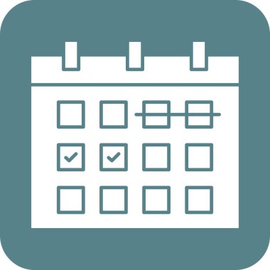 Takvim, dönüm noktası, zamanlama simgesi vektör görüntüsü. Proje yönetimi için de kullanılabilir. Web uygulamalarında, mobil uygulamalarda ve yazdırma ortamlarında kullanılabilir.