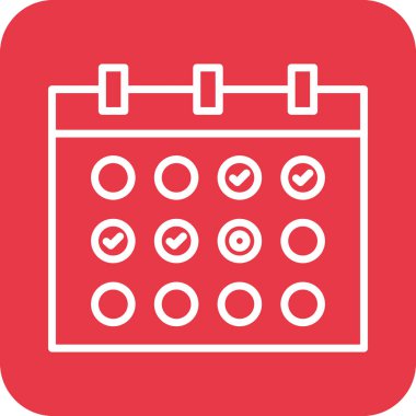 Takvim, ilerleme, tahmin simge vektör görüntüsü. Proje yönetimi için de kullanılabilir. Web uygulamalarında, mobil uygulamalarda ve yazdırma ortamlarında kullanılabilir.