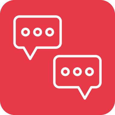 Sohbet, iletişim, mesaj ikonu vektör görüntüsü. Seo & web için de kullanılabilir. Web uygulamalarında, mobil uygulamalarda ve yazdırma ortamlarında kullanılabilir.