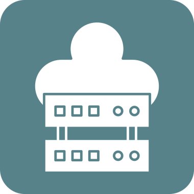 Bulut, sunucu, depolama ikonu vektör görüntüsü. Seo & web için de kullanılabilir. Web uygulamalarında, mobil uygulamalarda ve yazdırma ortamlarında kullanılabilir.