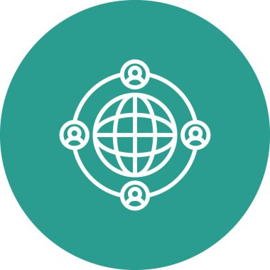 İletişim, küresel, dünya çapında ikon vektör görüntüsü. Seo & web için de kullanılabilir, web uygulamalarında, mobil uygulamalarda ve yazdırma ortamlarında da kullanılabilir.