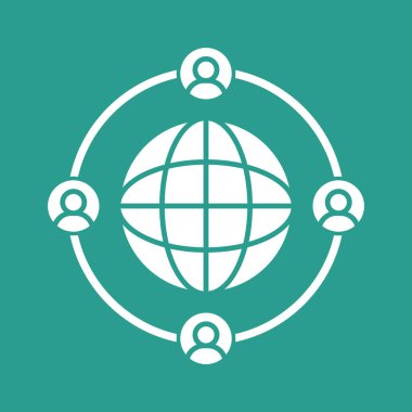 İletişim, küresel, dünya çapında ikon vektör görüntüsü. Seo & web için de kullanılabilir, web uygulamalarında, mobil uygulamalarda ve yazdırma ortamlarında da kullanılabilir.