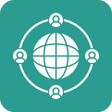 İletişim, küresel, dünya çapında ikon vektör görüntüsü. Seo & web için de kullanılabilir, web uygulamalarında, mobil uygulamalarda ve yazdırma ortamlarında da kullanılabilir.