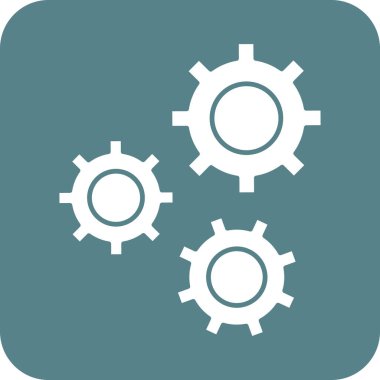 Yapılandırma, ayarlar, dişli simgesi vektör görüntüsü. Seo & web için de kullanılabilir. Web uygulamalarında, mobil uygulamalarda ve yazdırma ortamlarında kullanılabilir.