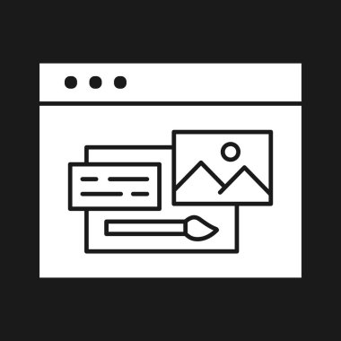 Tasarım, geliştirme, tema, web simgesi vektör görüntüsü. Seo & web için de kullanılabilir. Web uygulamalarında, mobil uygulamalarda ve yazdırma ortamlarında kullanılabilir.