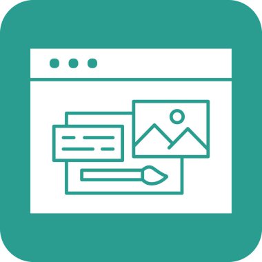 Tasarım, geliştirme, tema, web simgesi vektör görüntüsü. Seo & web için de kullanılabilir. Web uygulamalarında, mobil uygulamalarda ve yazdırma ortamlarında kullanılabilir.