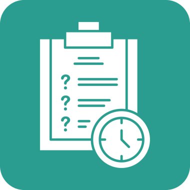 Tahmini, son teslim tarihi, gereksinim simgesi vektör görüntüsü. Proje yönetimi için de kullanılabilir. Web uygulamalarında, mobil uygulamalarda ve yazdırma ortamlarında kullanılabilir.