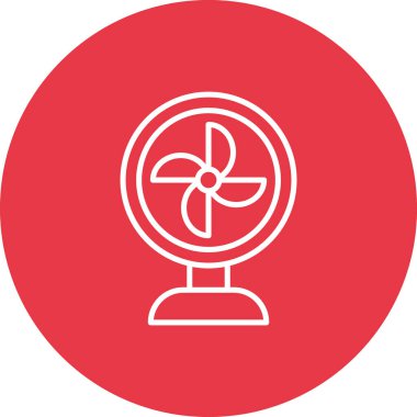 Yelpaze, serin, hava, ikon vektör görüntüsü. Yaz & Tatilleri için kullanılabilir. Mobil uygulamalar, web uygulamaları ve yazdırma ortamları için elverişli.